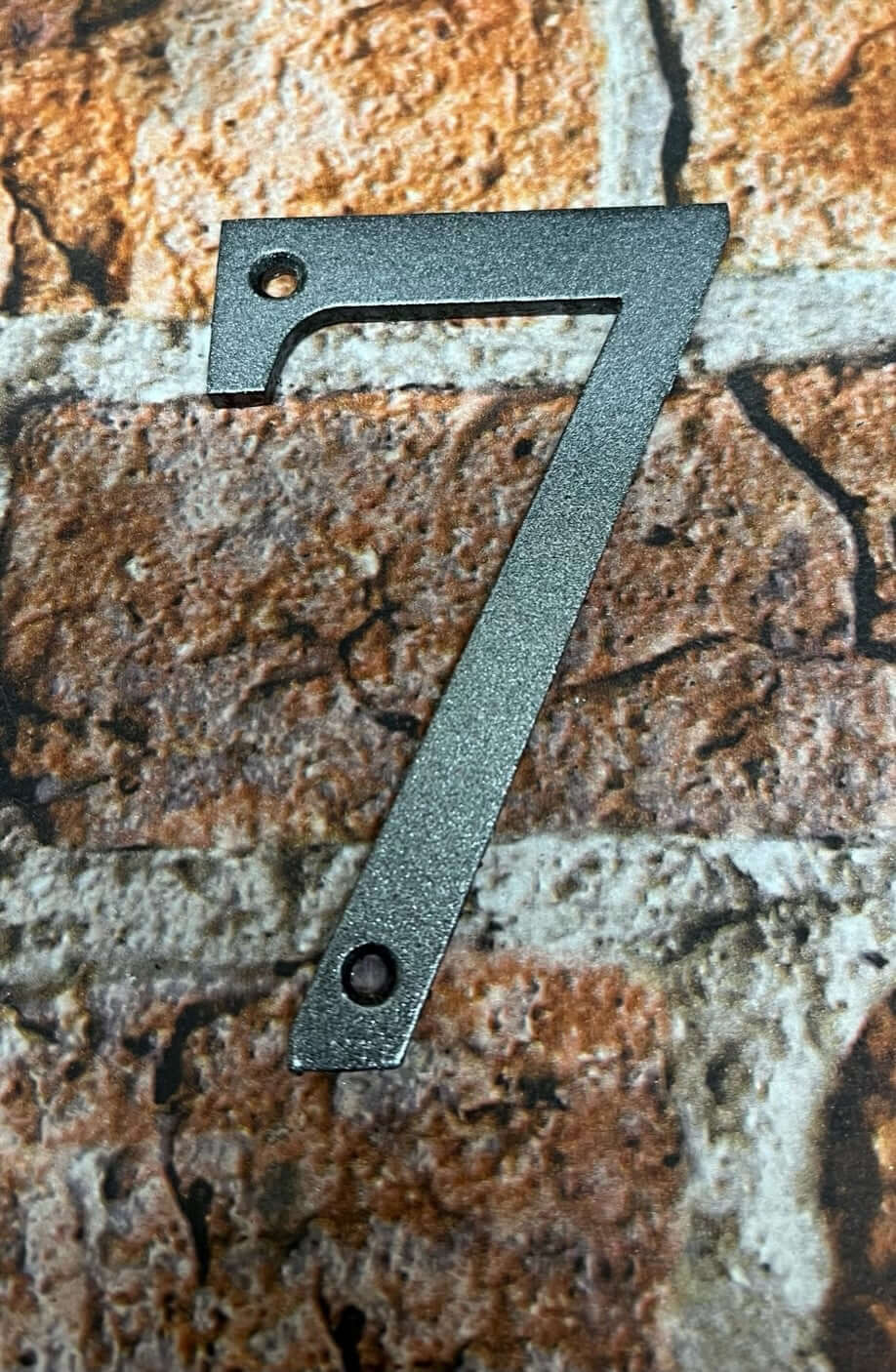 Aluminium Door numbers in grey