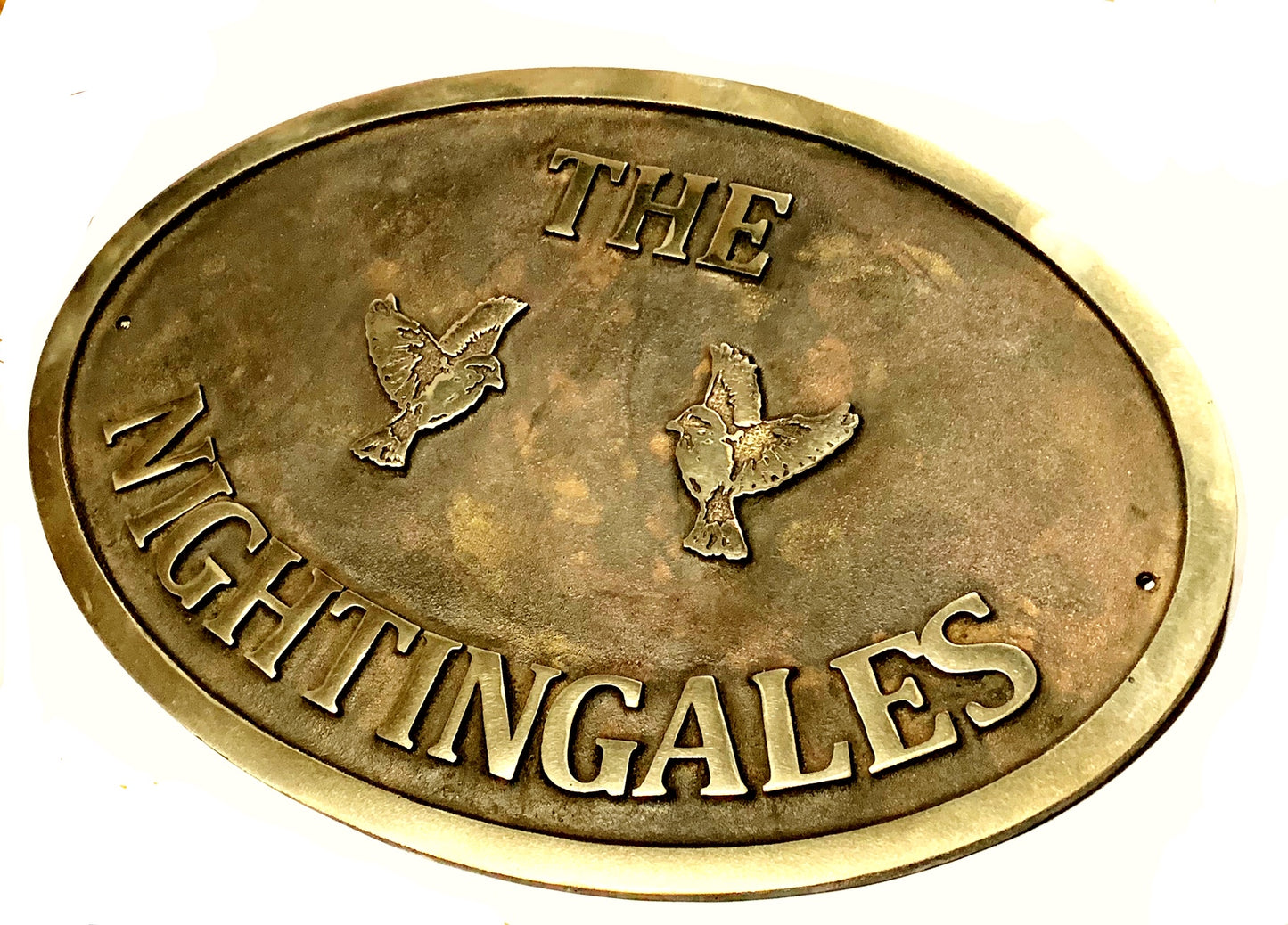 Cast Bronze Plaque with Birds