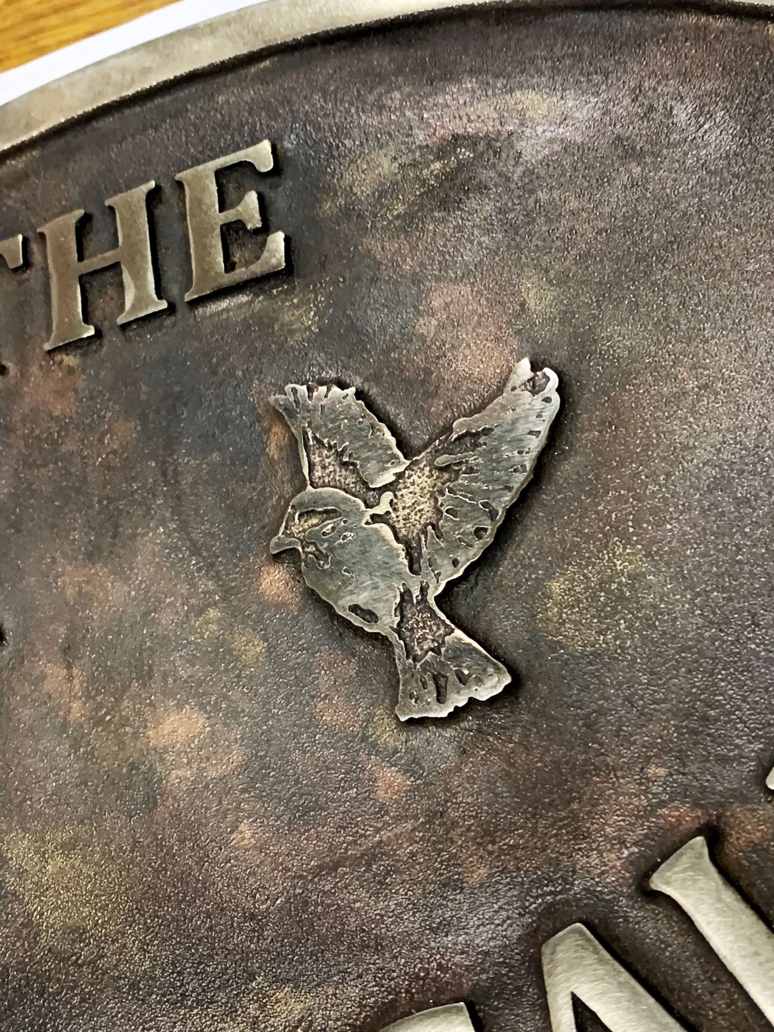 Cast Bronze Plaque with Birds