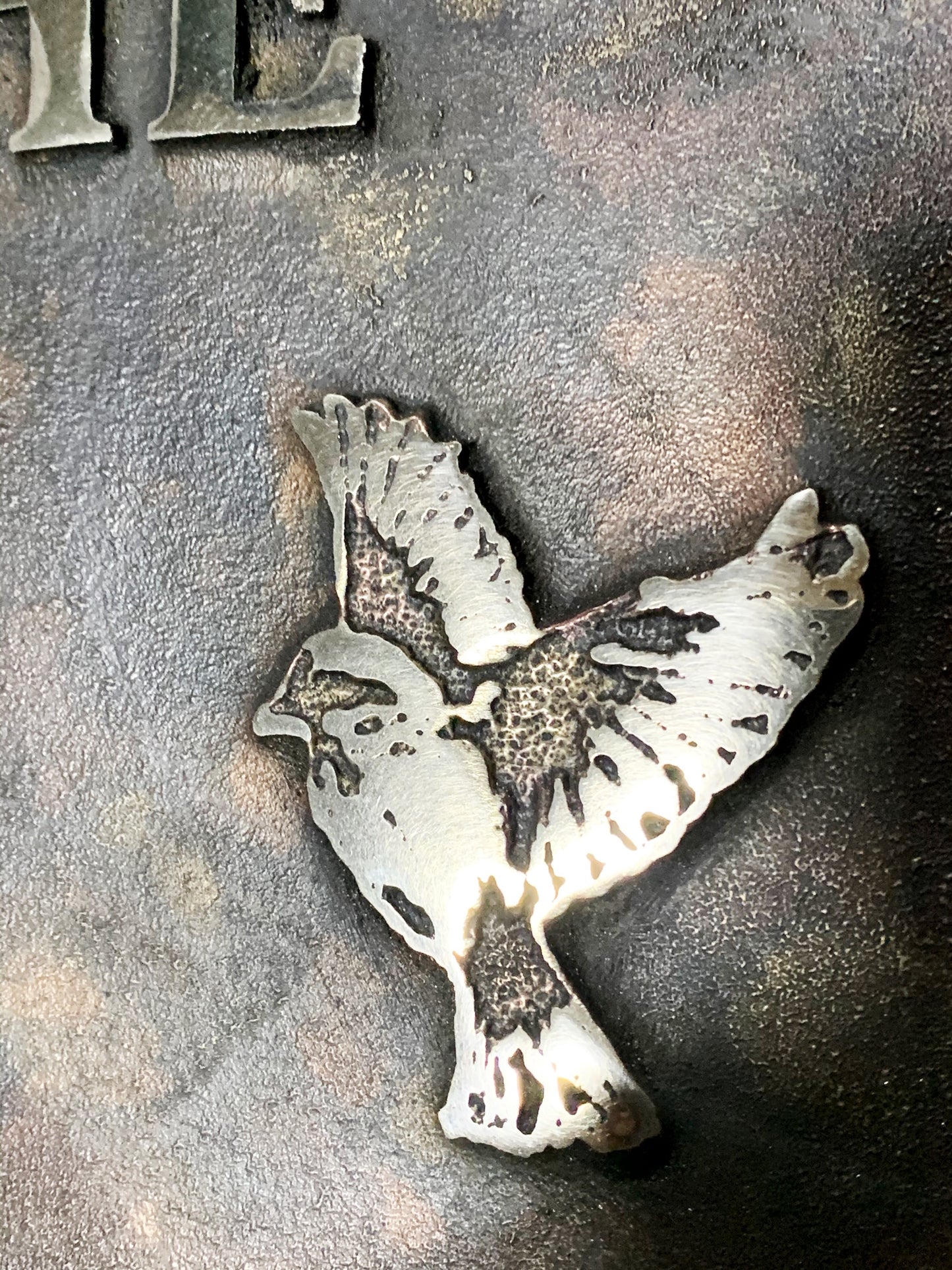 Cast Bronze Plaque with Birds