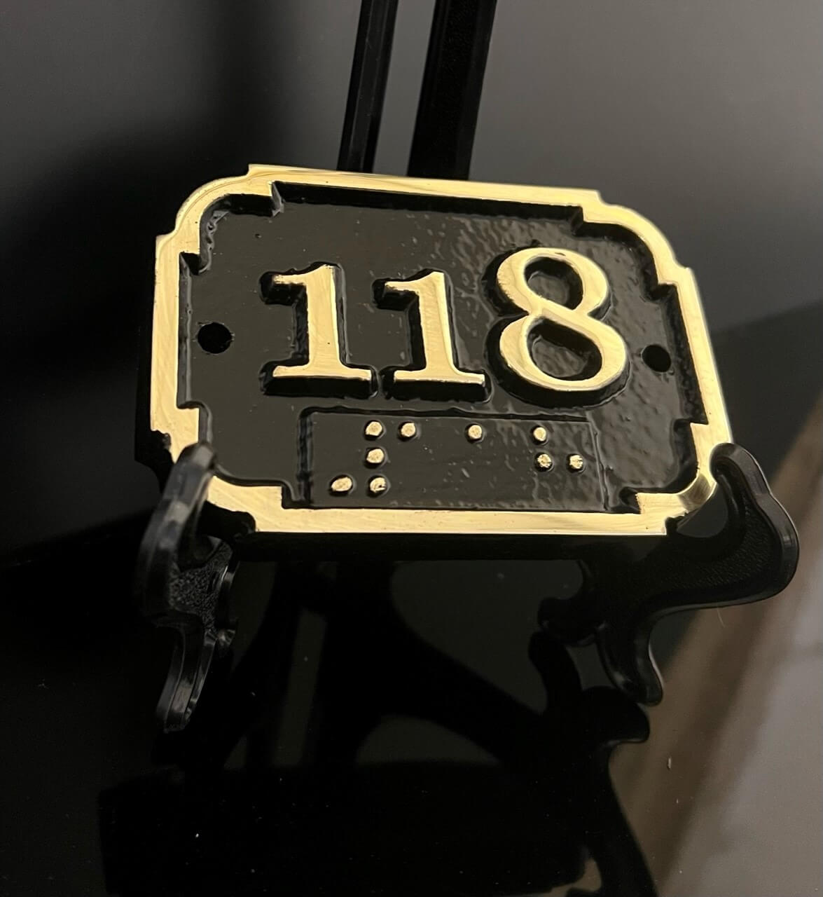 hotel room numbers signs