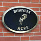 Metal House Name Sign oval