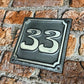 House Number Sign Art Nouveau