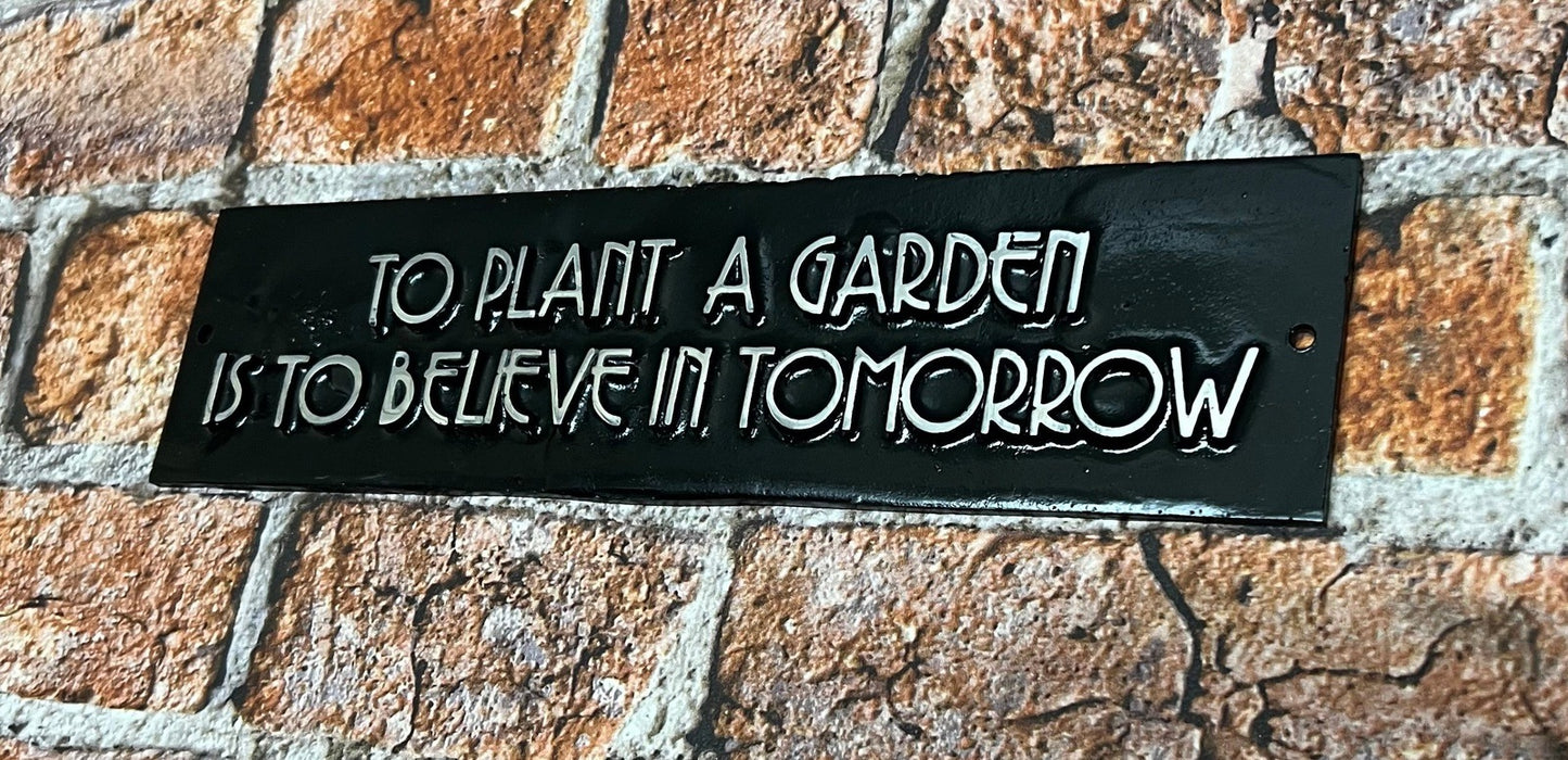 Garden Signs with quote