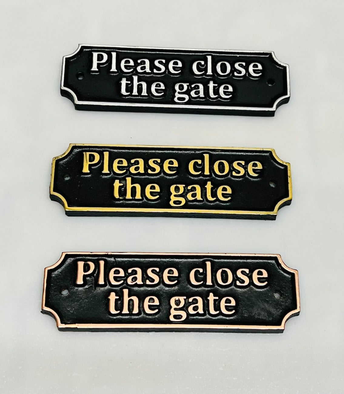 Garden Signs with Please close the gate