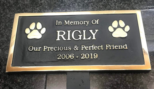 Bronze Memorial Plaque with Stake