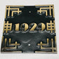  House Number Sign Art Deco in bronze