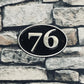 House Number Sign Georgia font
