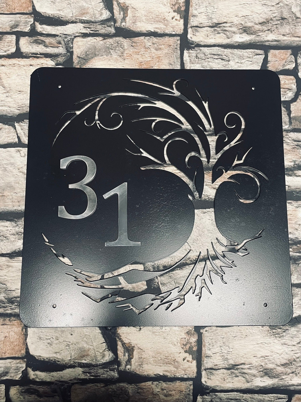 House Number Sign made from Steel