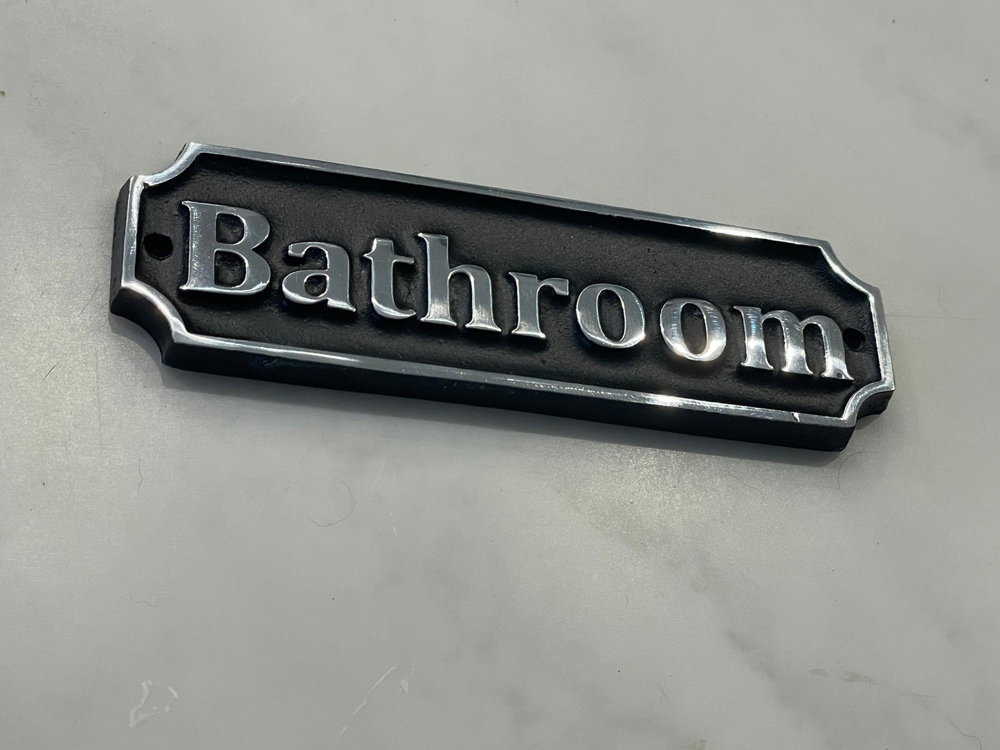 Novelty signs for bathrooms