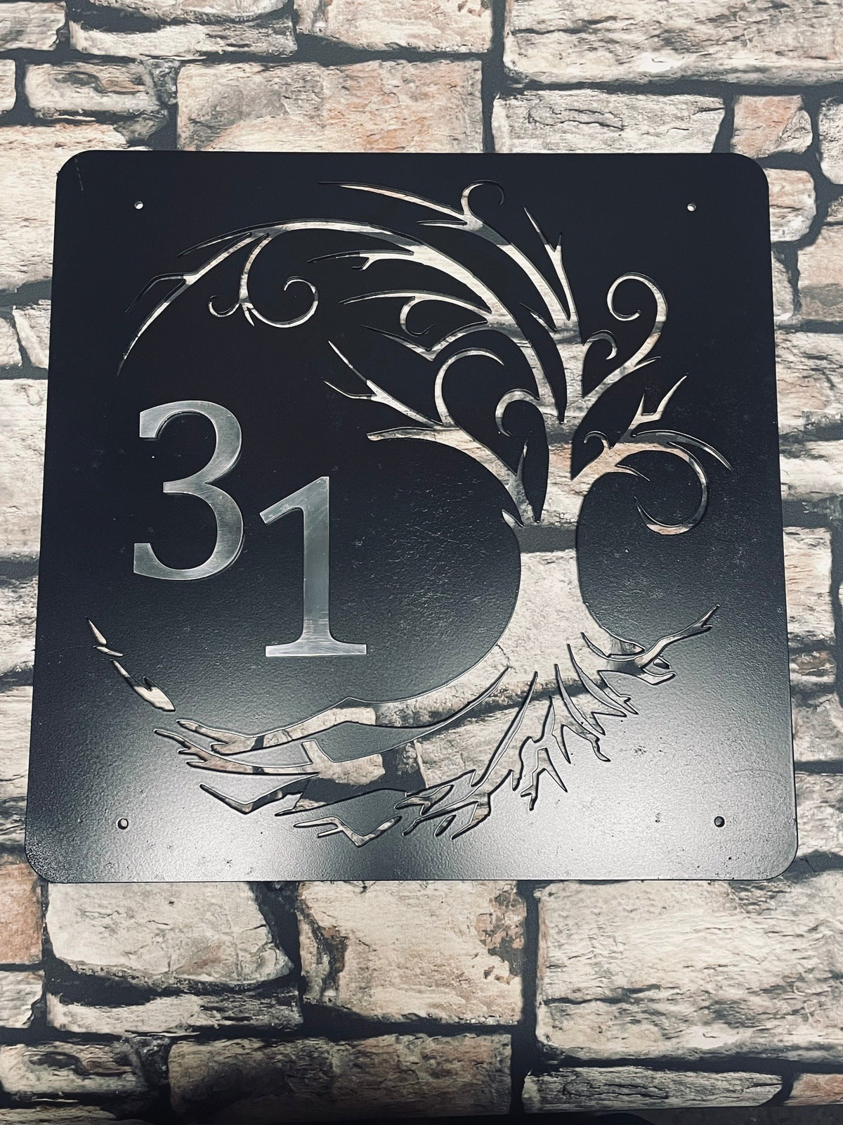 House Number Sign made from Steel