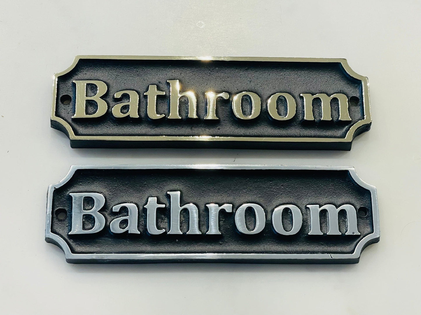 Novelty signs for bathrooms