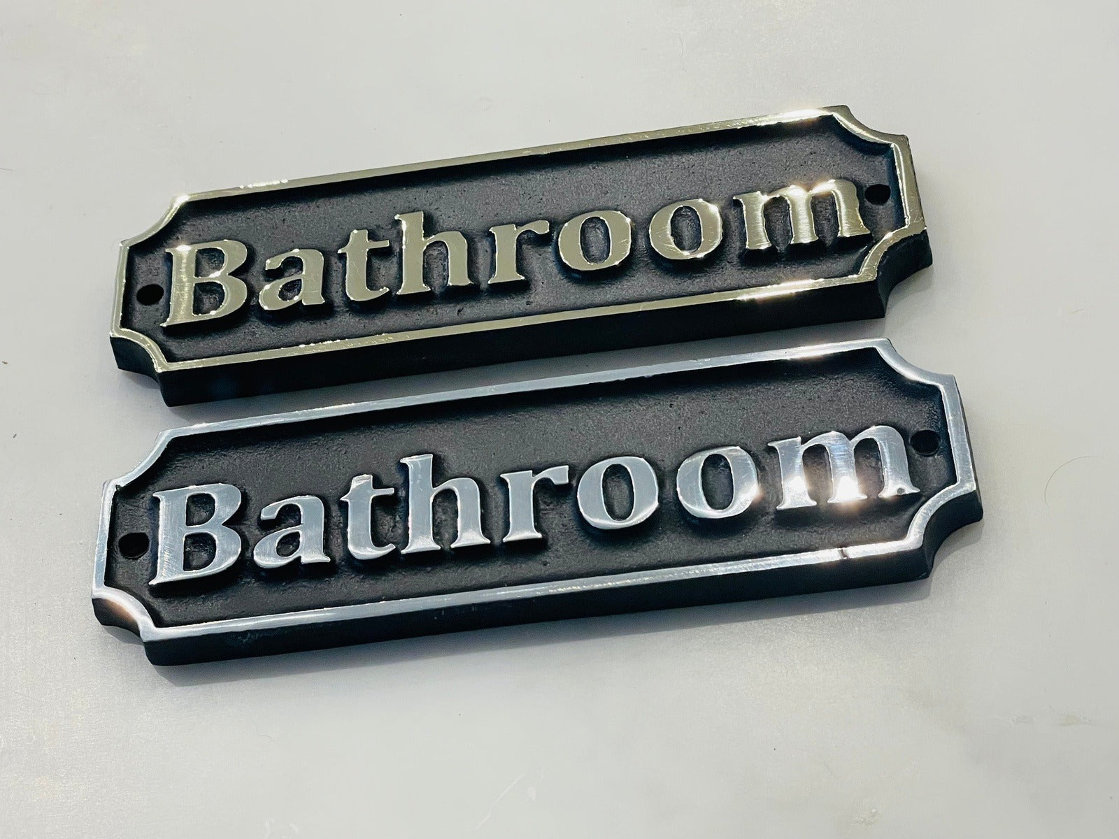Novelty signs for bathrooms