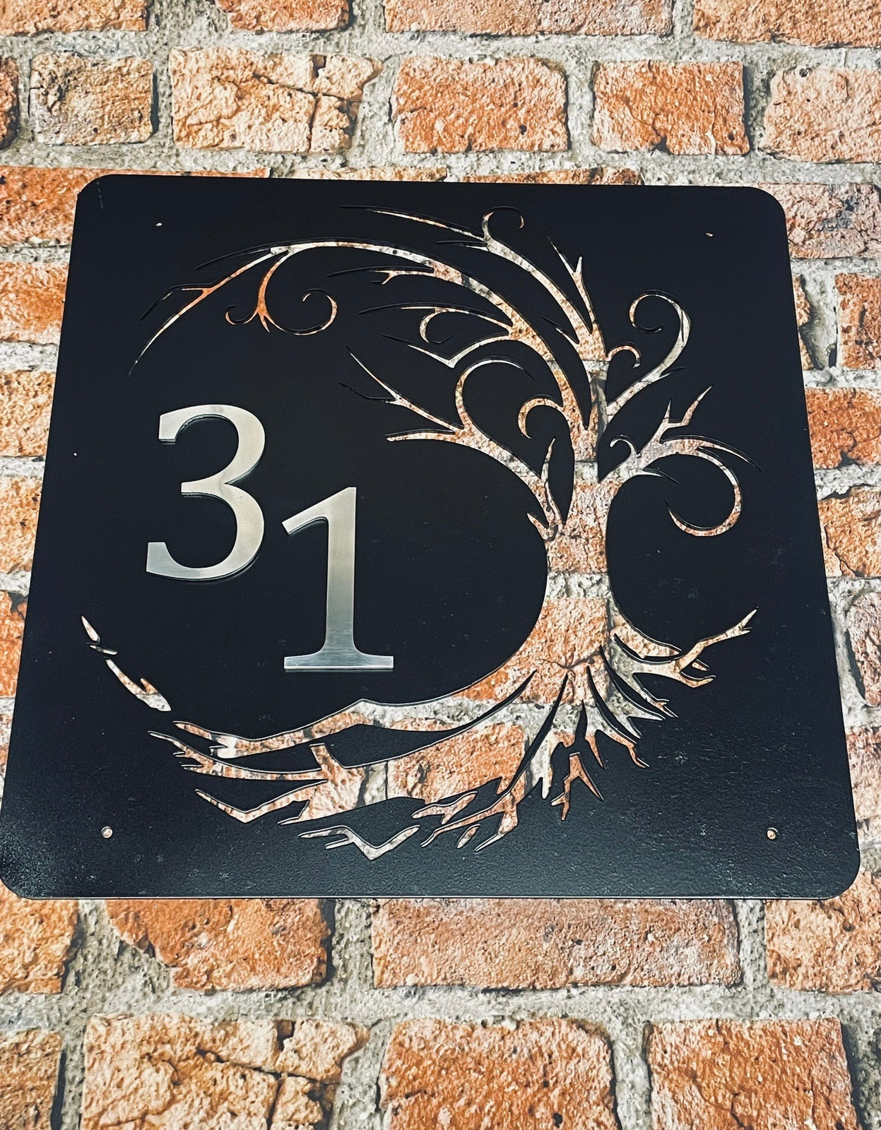 House Number Sign made from Steel