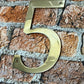 House Number Bronze no.5