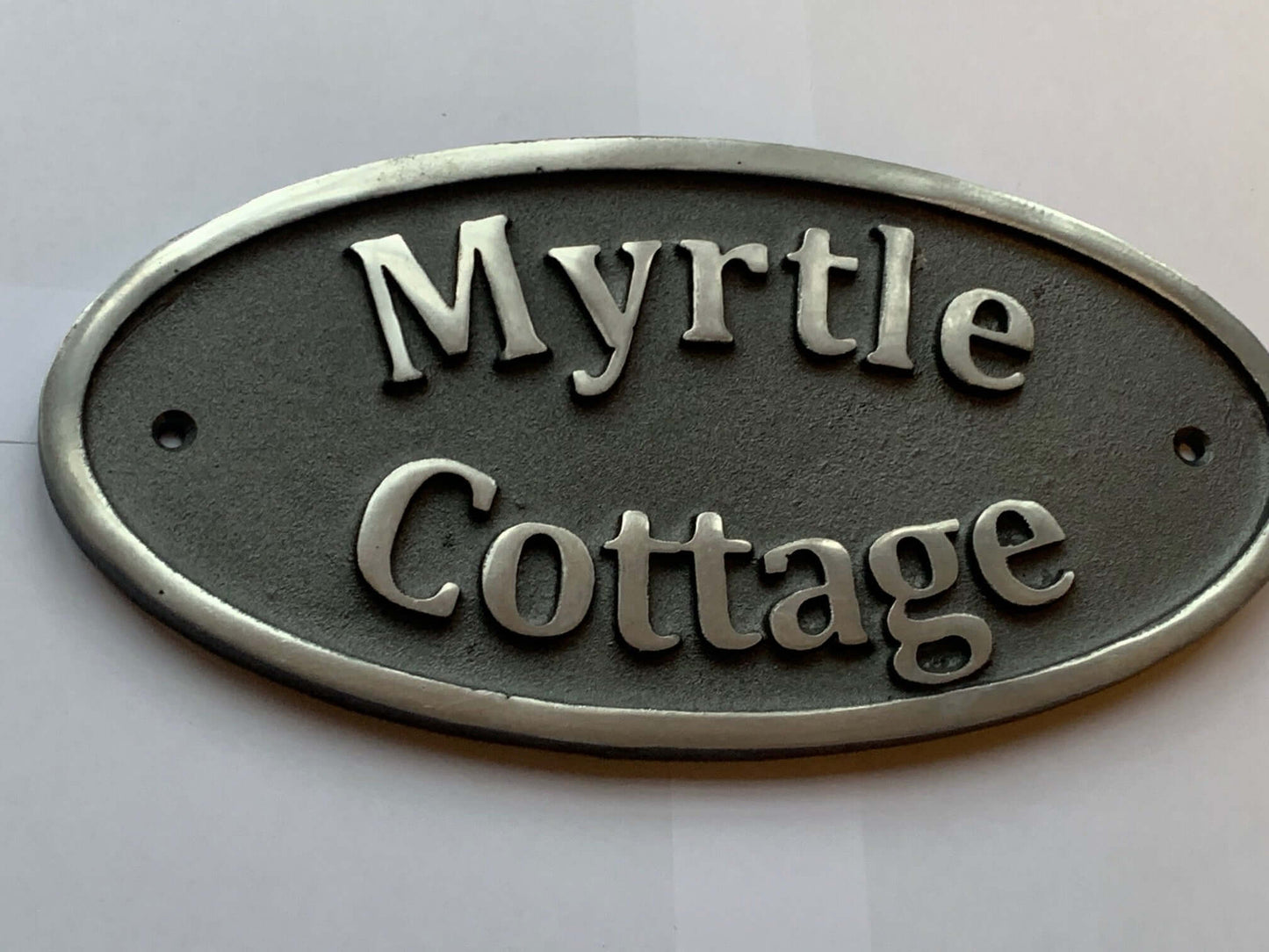 House Name Sign Cast aluminium Metal 