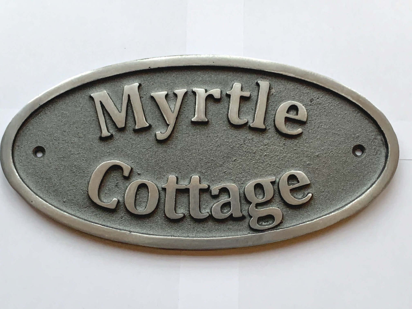 House Name Sign Cast aluminium Metal 