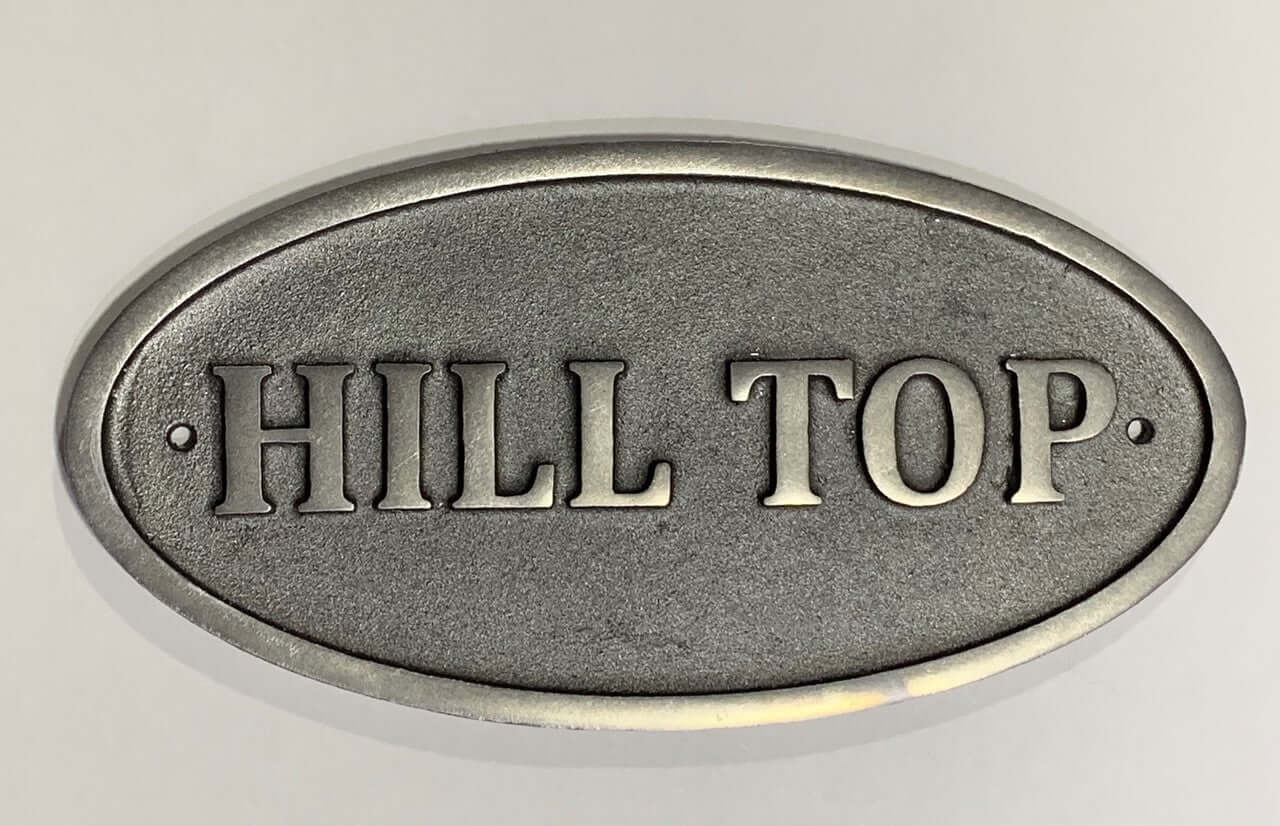 House Name Sign Cast aluminium Metal 